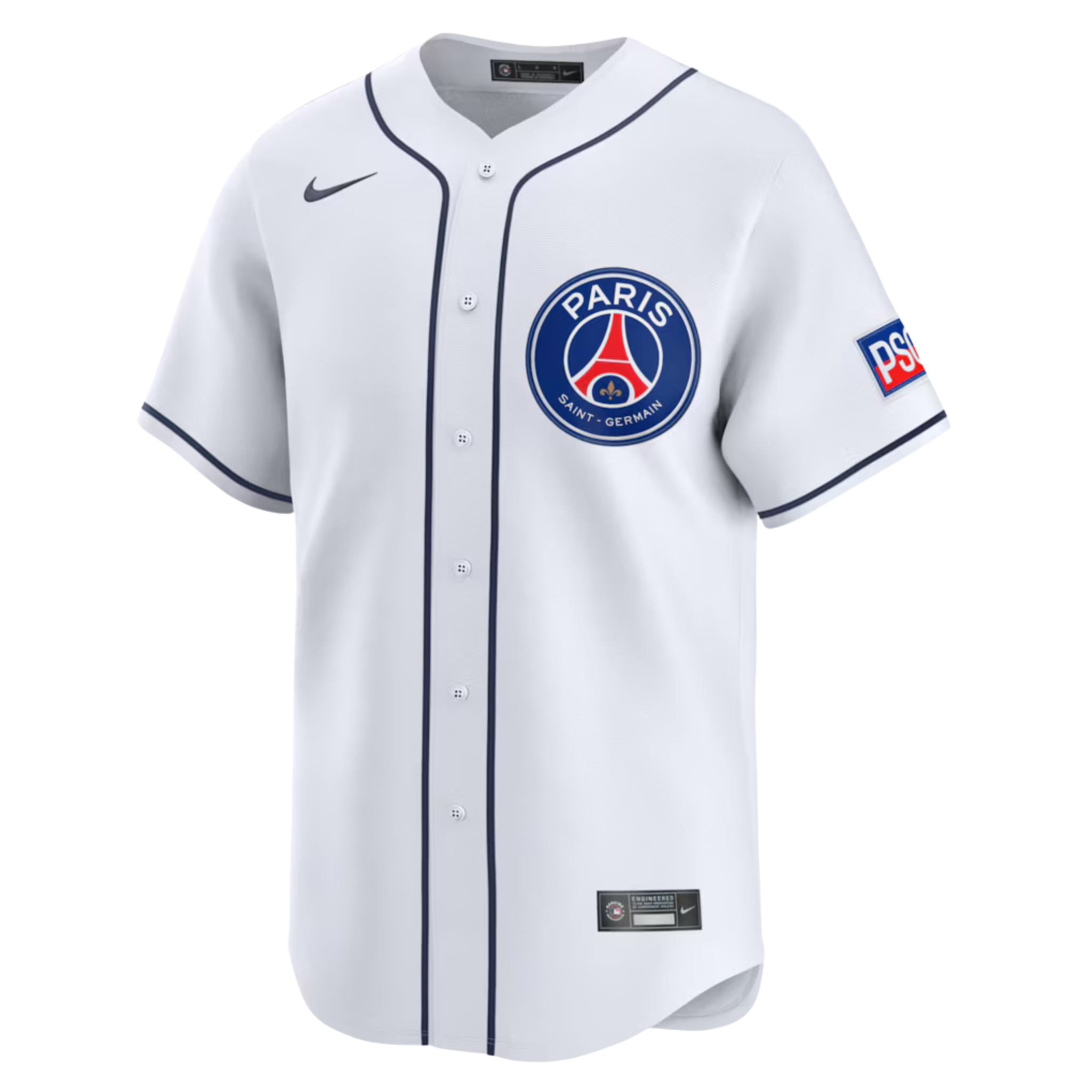 Camisa Paris Saint-Germain F.C (PSG) MLB Collab 25/26 Retrô