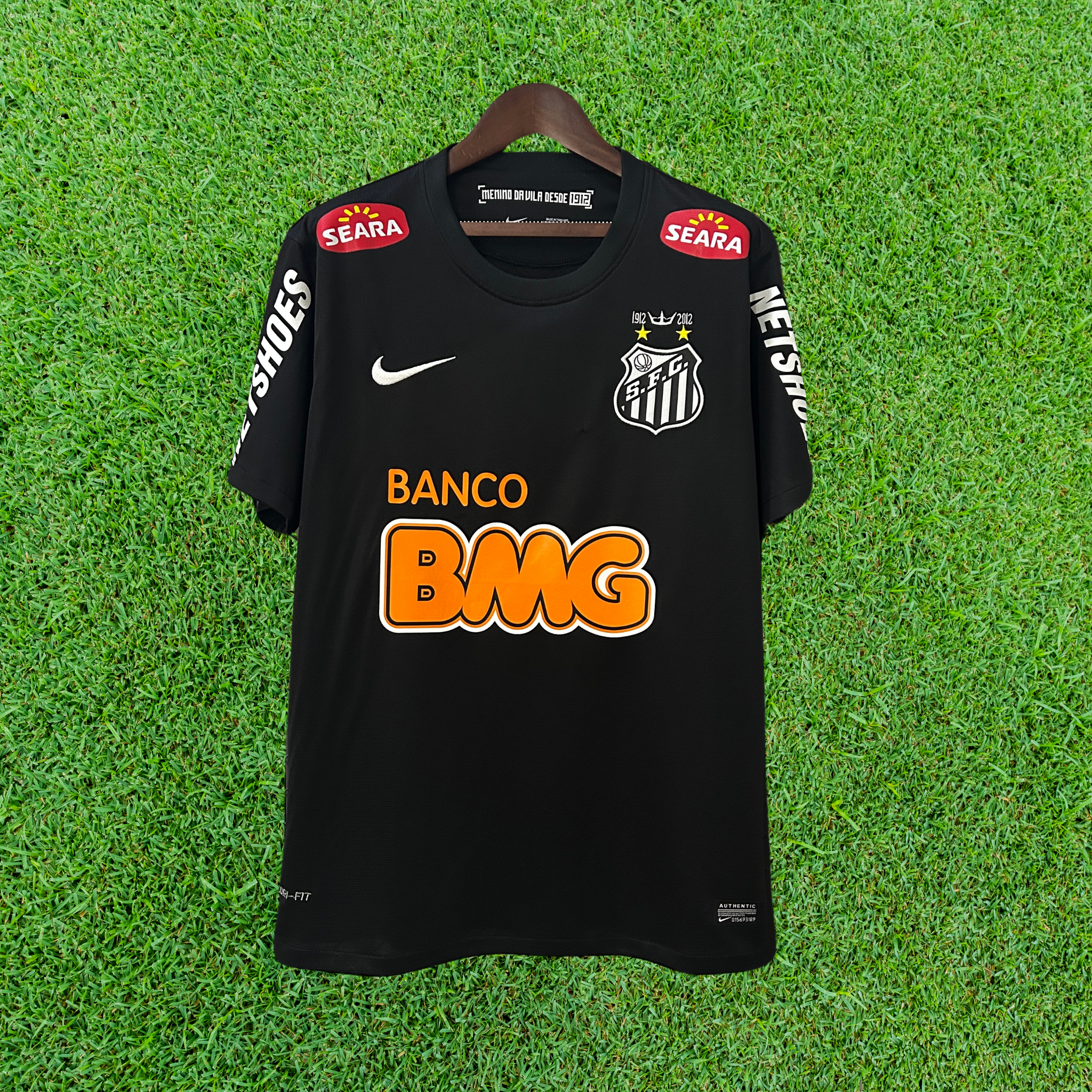 Jersey Santos Preta 12/13 Retro