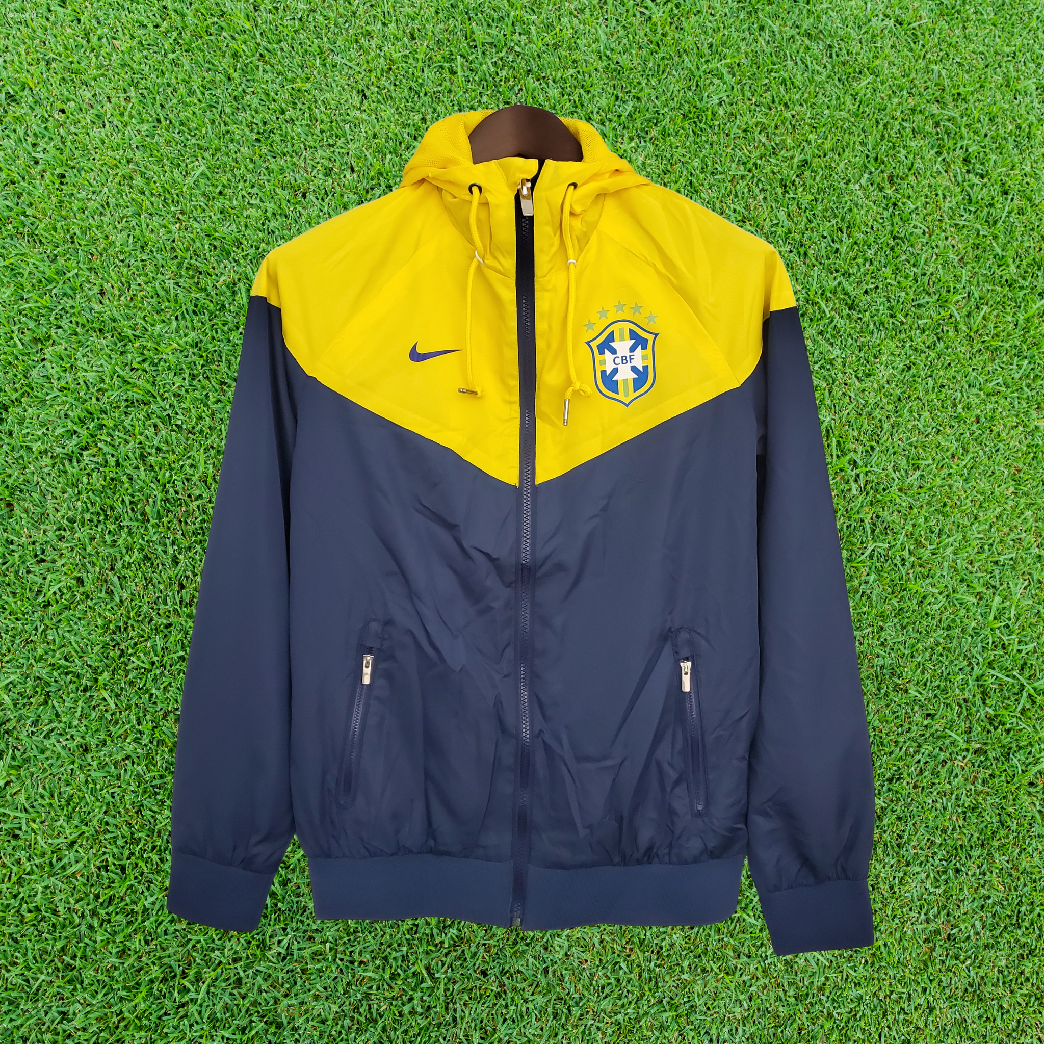 Windbreaker Brazil Blue/Yellow