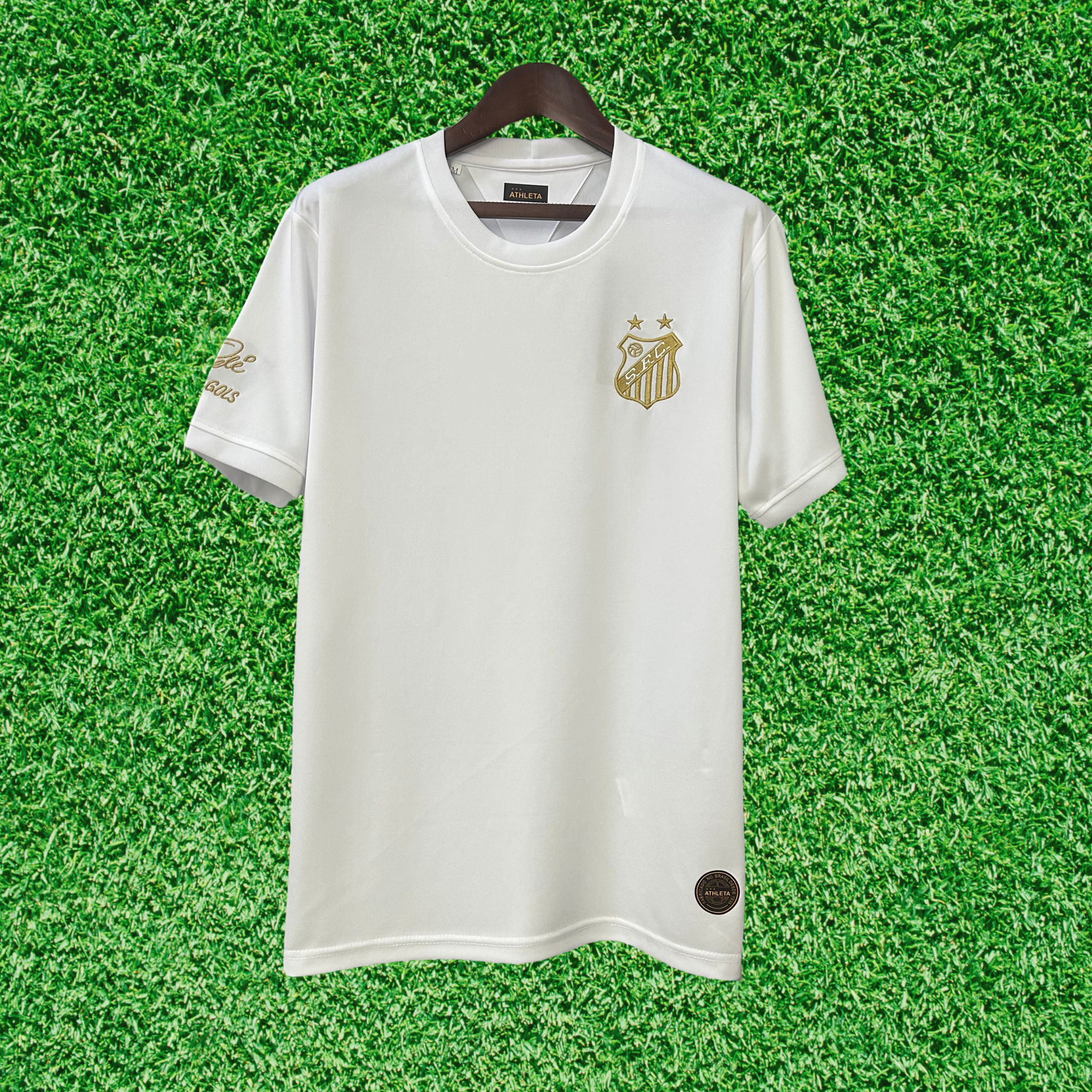 Jersey Santos Pelé Mil Gols Branca 25/26 Fan
