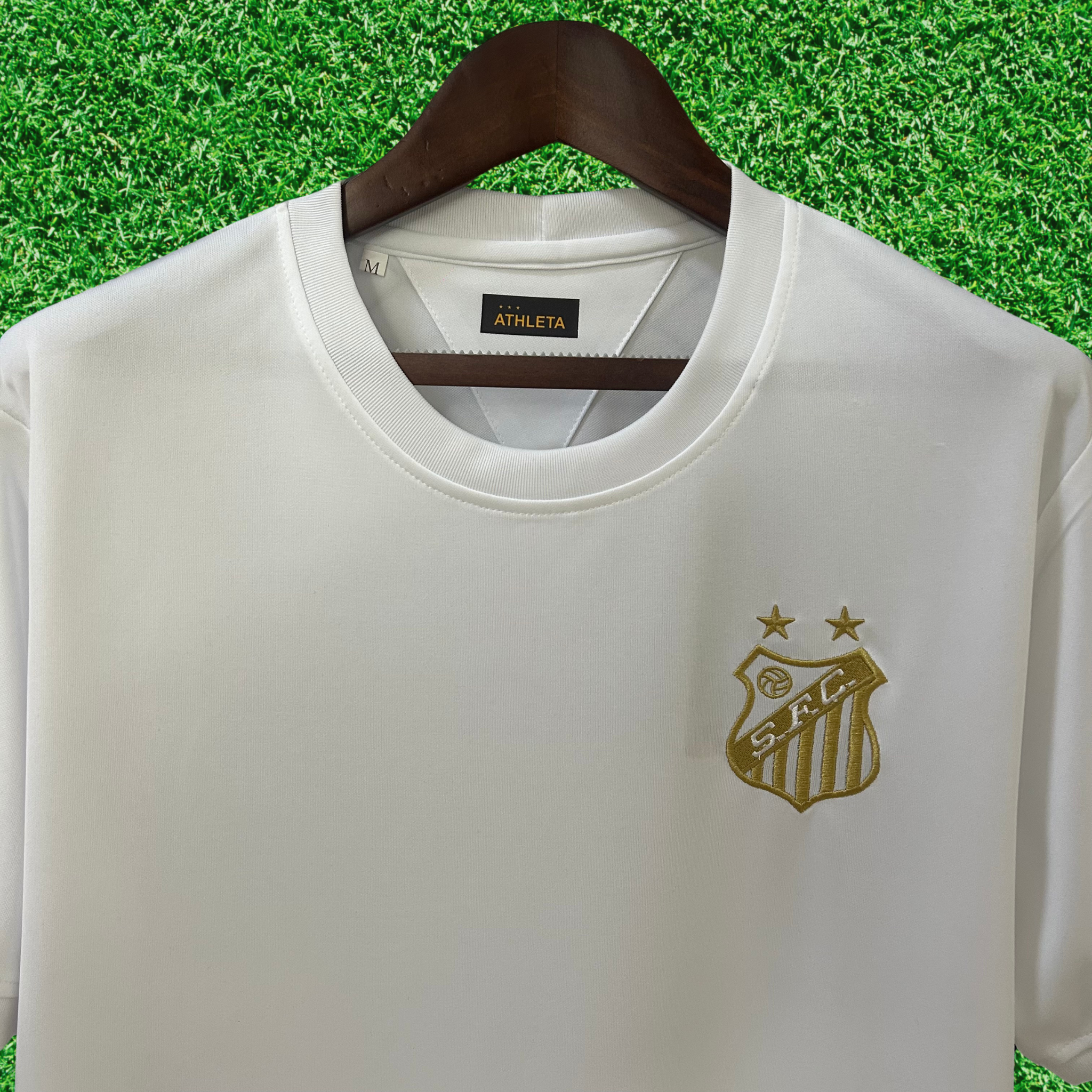 Jersey Santos Pelé Mil Gols Branca 25/26 Fan