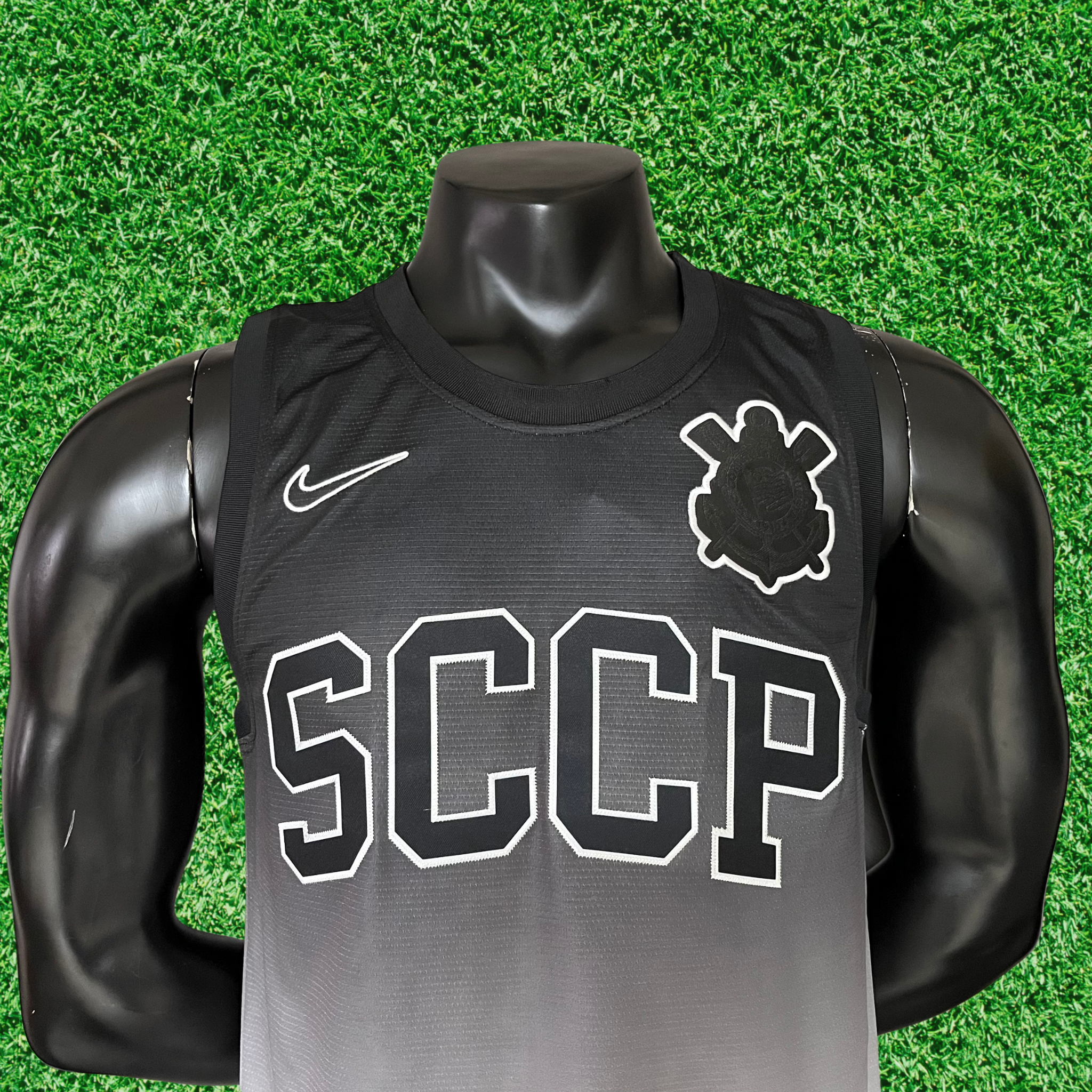 Tank Top Corinthians Black e White 25/26 Fan