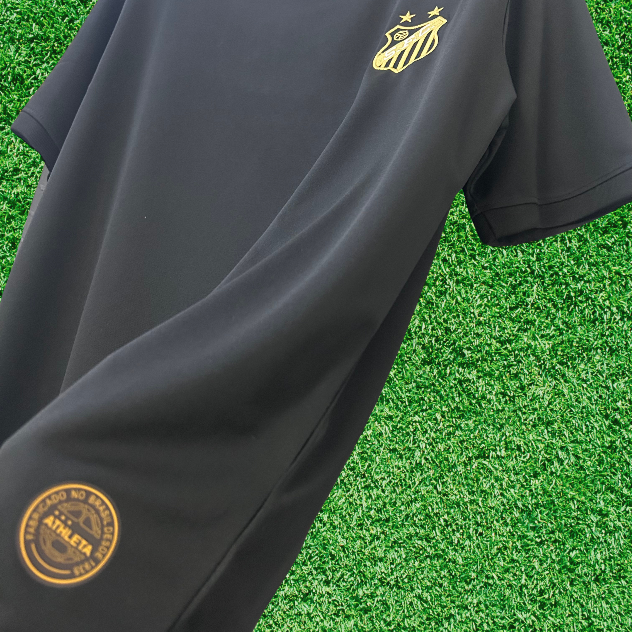 Jersey Santos Pelé Mil Gols Preta 25/26 Fan
